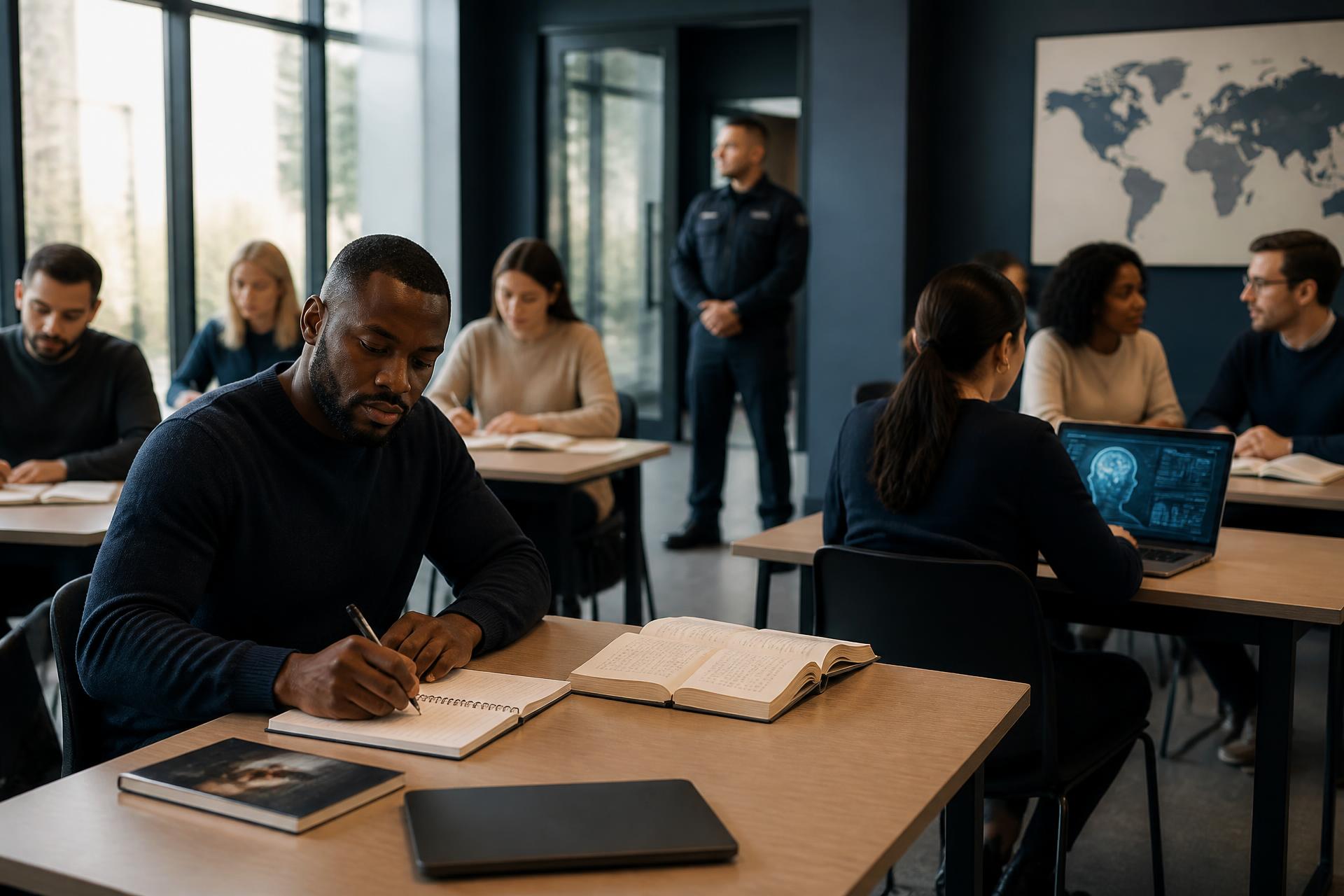 Agents de sécurité en formation à ABRICITY UNIVERSITY